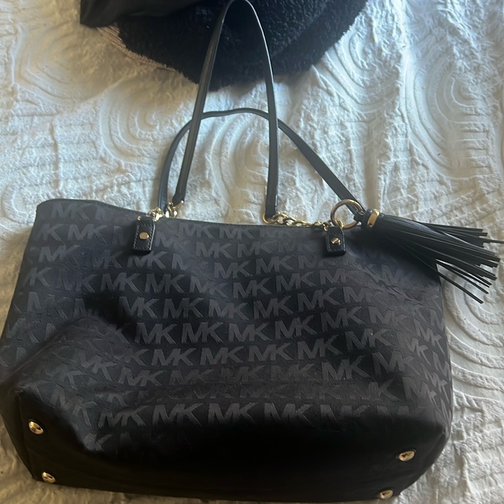 Michael Kors black and gold purse